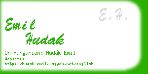 emil hudak business card
